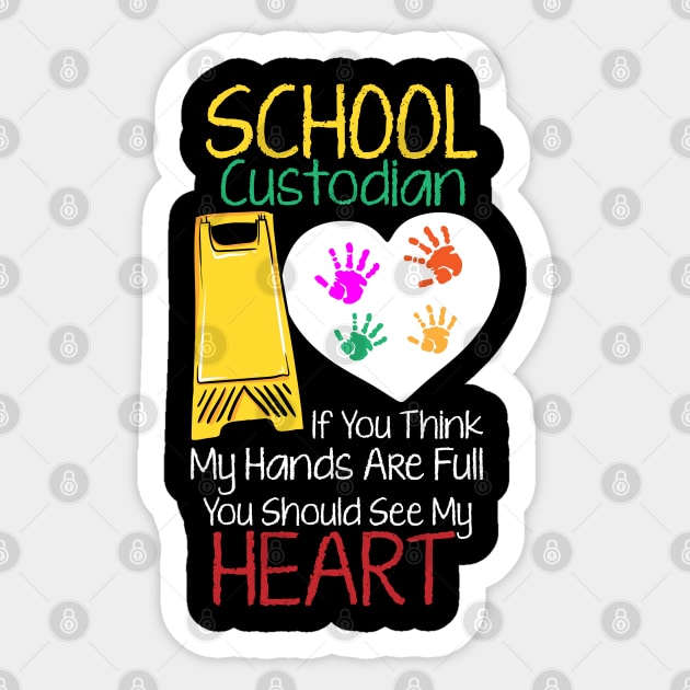 Custodian, School Custodian, Janitor, Funny Housekeeper Sticker by maxdax